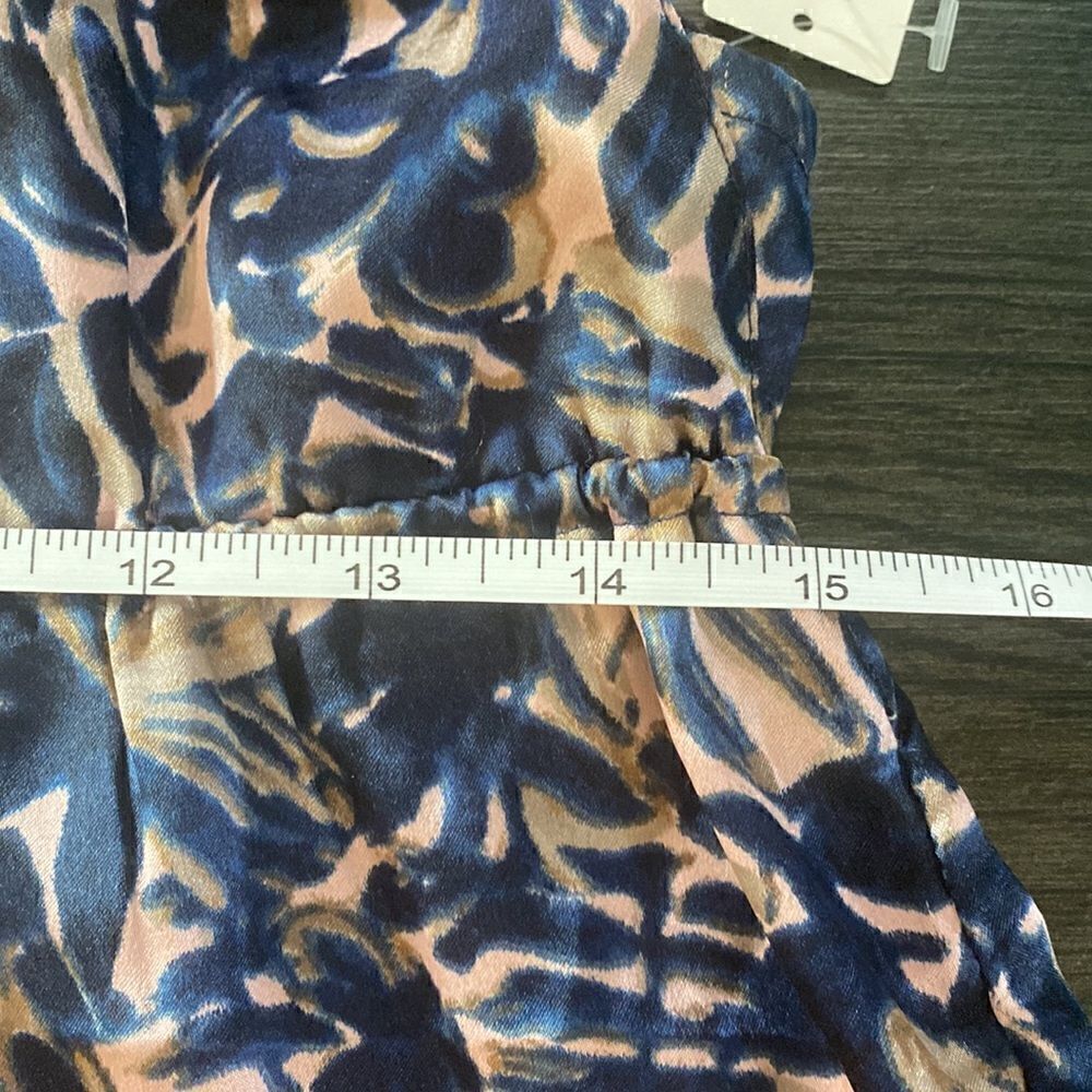 Gap body love amour NEW floral spaghetti strap camisoles medium blue pink tan - Picture 6 of 6